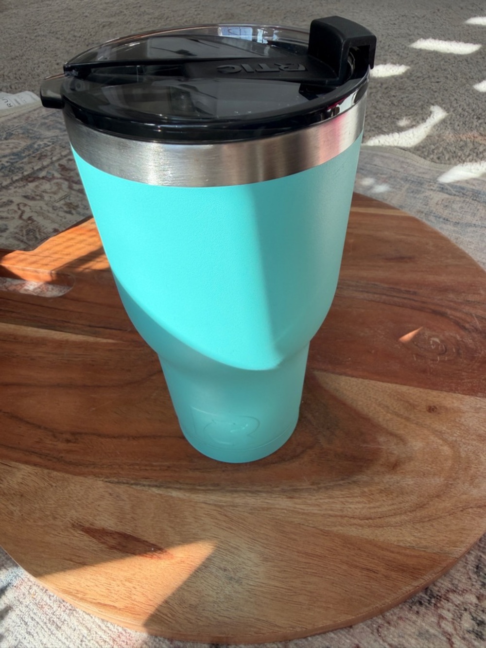 RTIC Turquoise Insulated Tumbler with Slide Lid - Picture 6 of 12